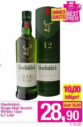 Sutterlüty Glenfiddich Single Malt Scotch Whisky 12yr 0,7 Liter Angebot