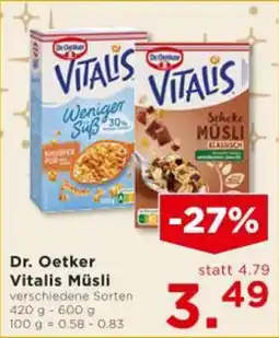 Unimarkt Dr. Oetker Vitalis Müsli Angebot