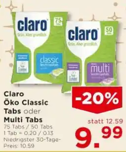 Unimarkt Claro öko classic tabs multi tabs Angebot