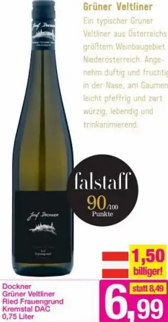 Sutterlüty Dockner Grüner Veltliner Ried Frauengrund Kremstal DAC 0,75 Liter Angebot