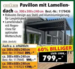Norma Pavillon mit Lamellendach Angebot