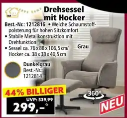 Norma Drehsessel mit Hocker Angebot