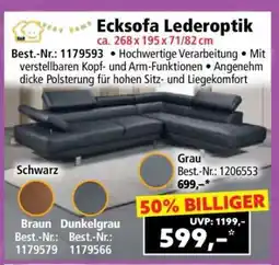 Norma Ecksofa Lederoptik Angebot