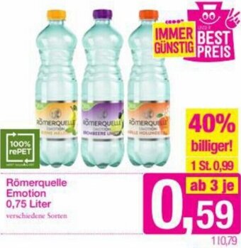 Sutterlüty Römerquelle Emotion 0,75 Liter Angebot