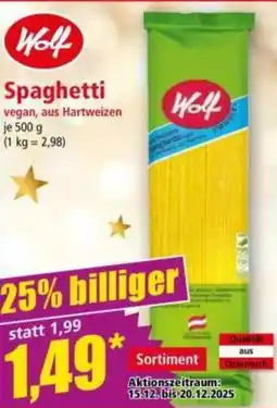 Norma Spaghetti Angebot