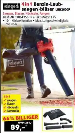 Norma 4 in 1 Benzin-Laub- sauger/-bläser LBH2600P Angebot