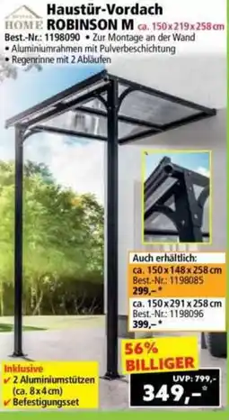 Norma Haustür-Vordach ROBINSON M Angebot