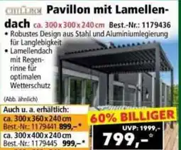 Norma Pavillon mit Lamellen-dach Angebot