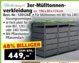 Norma 3er-Mülltonnen- verkleidung Angebot