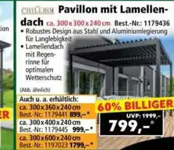Norma Pavillon mit Lamellen- dach Angebot