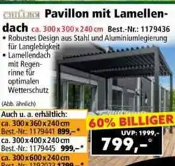 Norma Pavillon mit Lamellen- dach Angebot