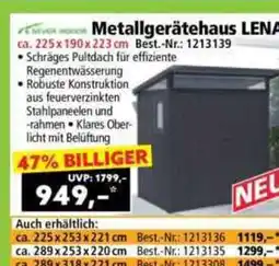 Norma Metallgerätehaus LENA Angebot