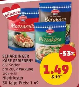 PENNY SCHÄRDINGER KÄSE GERIEBEN Angebot