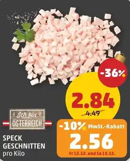 PENNY Speck geschnitten Angebot