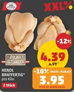 PENNY Hendl bratfertig Angebot