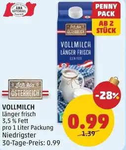 PENNY Vollmilch Angebot