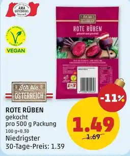 PENNY Rote rüben Angebot