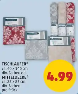 PENNY Tischläufer div. farben od. mitteldecke Angebot