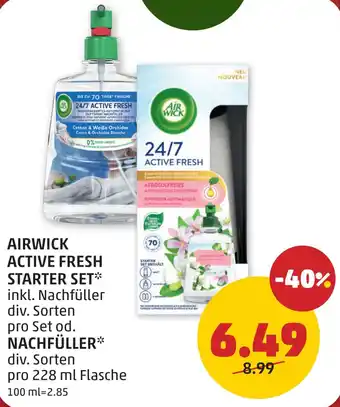 PENNY Airwick active fresh starter set Angebot