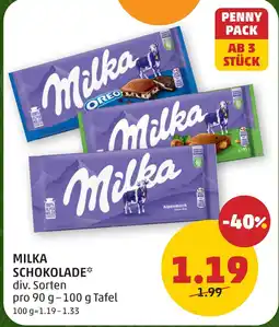 PENNY Milka schokolade Angebot
