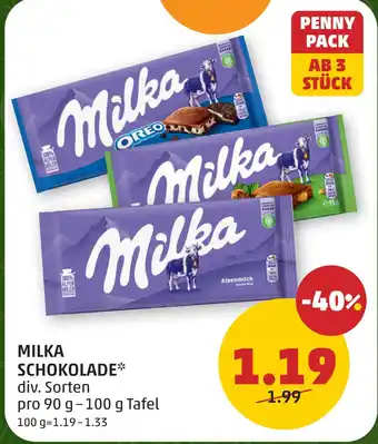 Milka schokolade