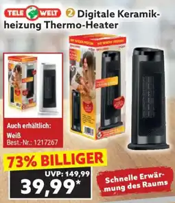 Norma TELE WELT Digitale Keramik- heizung Thermo-Heater Angebot