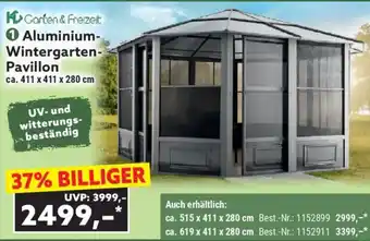 Aluminium- Wintergarten- Pavillon