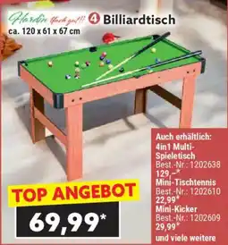 Norma Billiardtisch Angebot