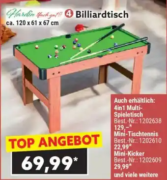 Norma Billiardtisch Angebot