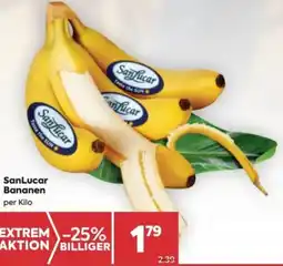 Billa SanLucar Bananen Angebot
