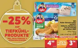 Billa Iglo Polar-Dorsch natur, Müllerin, Serbische Art od. Scholle div. Sorten, MSC Angebot