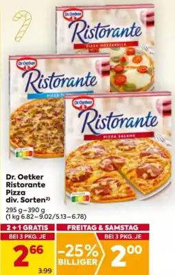 Billa Dr Oetker Ristorante Pizza div. Sorten² Angebot