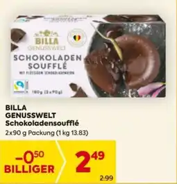 Billa Billa genusswelt schokoladen soufflé Angebot
