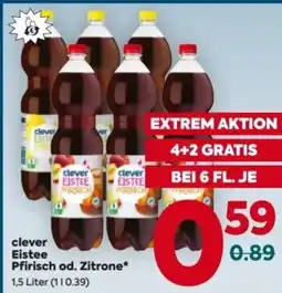Billa Clever eistee pfirisch od. zitrone Angebot