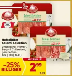 Billa Hofstädter Salami Selektion Angebot