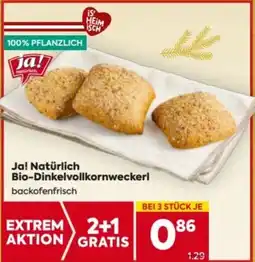 Billa Ja! natürlich bio-dinkelvollkornweckerl Angebot