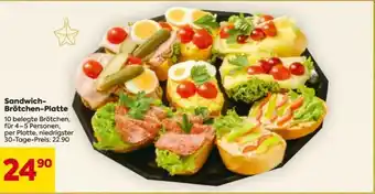 Sandwich Brötchen Platte