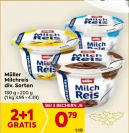 Billa Müller Milchreis Angebot