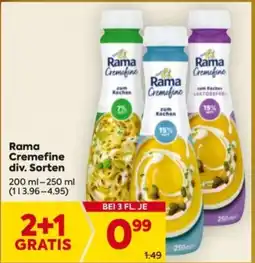 Billa Rama Cremefine Angebot