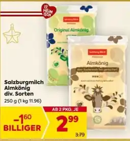 Billa Salzburgmilch Almkönig Angebot