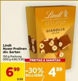 Billa Lindt Nuxor Pralinen Angebot