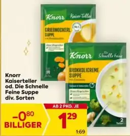 Billa Knorr Kaiserteller od. Die Schnelle Feine Suppe Angebot