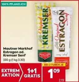 Billa Mautner Markhof Estragon od. Kremser Senf Angebot
