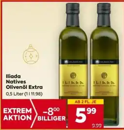 Billa Iliada Natives Olivenöl Extra Angebot