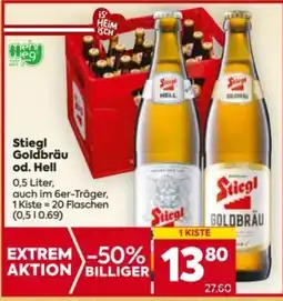 Billa Stiegl Goldbräu od. Hell Angebot