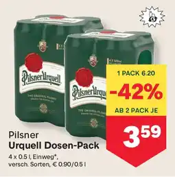 MPreis Urquell Dosen-Pack Angebot