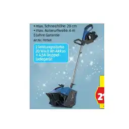 Hofer Akku-Schneefräse BC-SNB410-X-Set XL2 HOFER Angebot