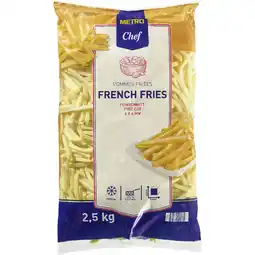 Metro Pommes Frites, Preisangabe ohne MwSt. (Preis inkl. MwSt. 5,88 €), METRO Angebot