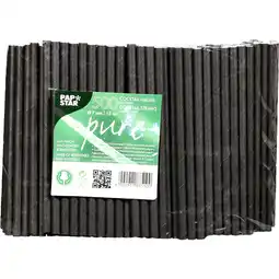 Metro Trinkhalme Papier pure schwarz, Preisangabe ohne MwSt. (Preis inkl. MwSt. 17,46 €), METRO Angebot