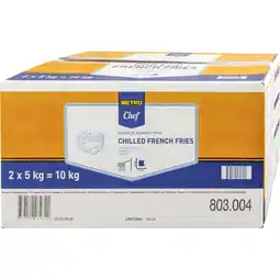 Metro Pommes Frites frisch, Preisangabe ohne MwSt. (Preis inkl. MwSt. 2,52 €), METRO Angebot